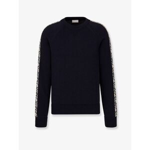 Dior Men Cotton Sweater With Silk Inserts